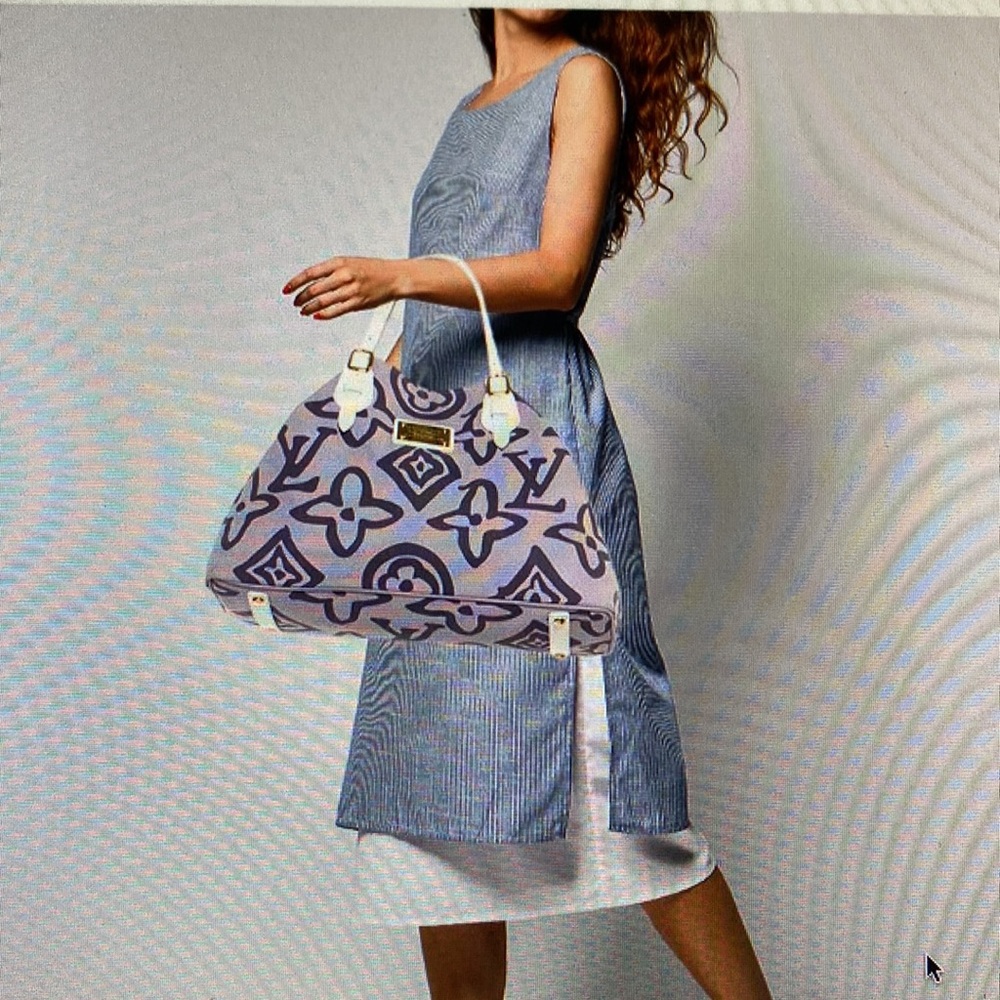 Louis Vuitton Lilac GM Cabas Tahitienne Tote Bag 💯 authentic